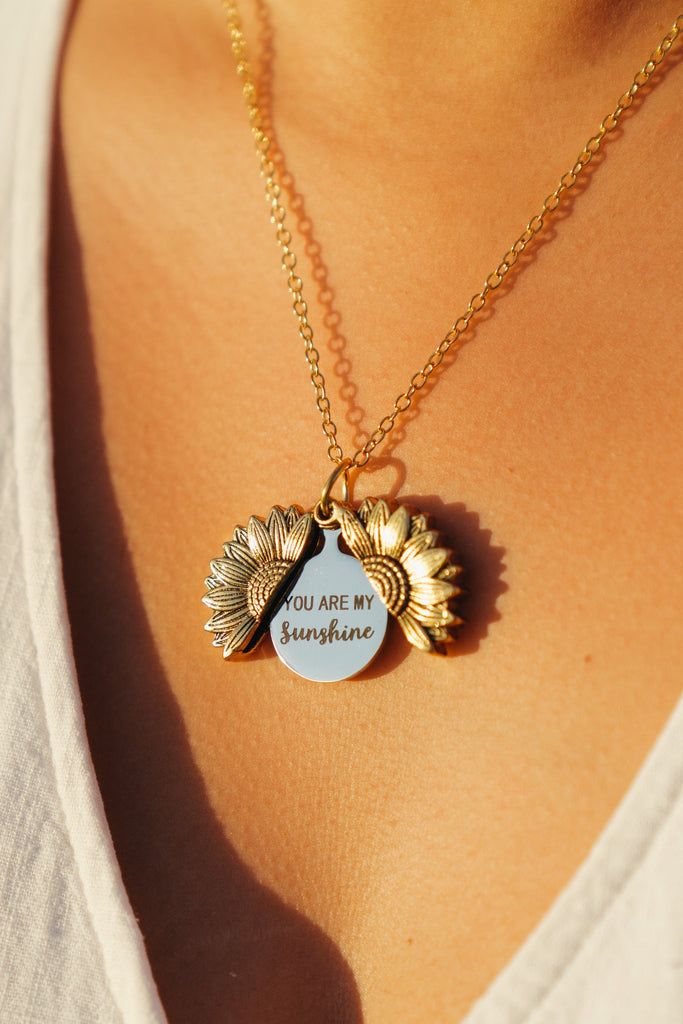 Collar de girasol "You Are My Sunshine"