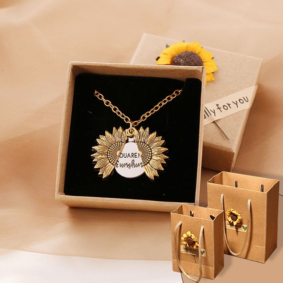 Collar de girasol "You Are My Sunshine"