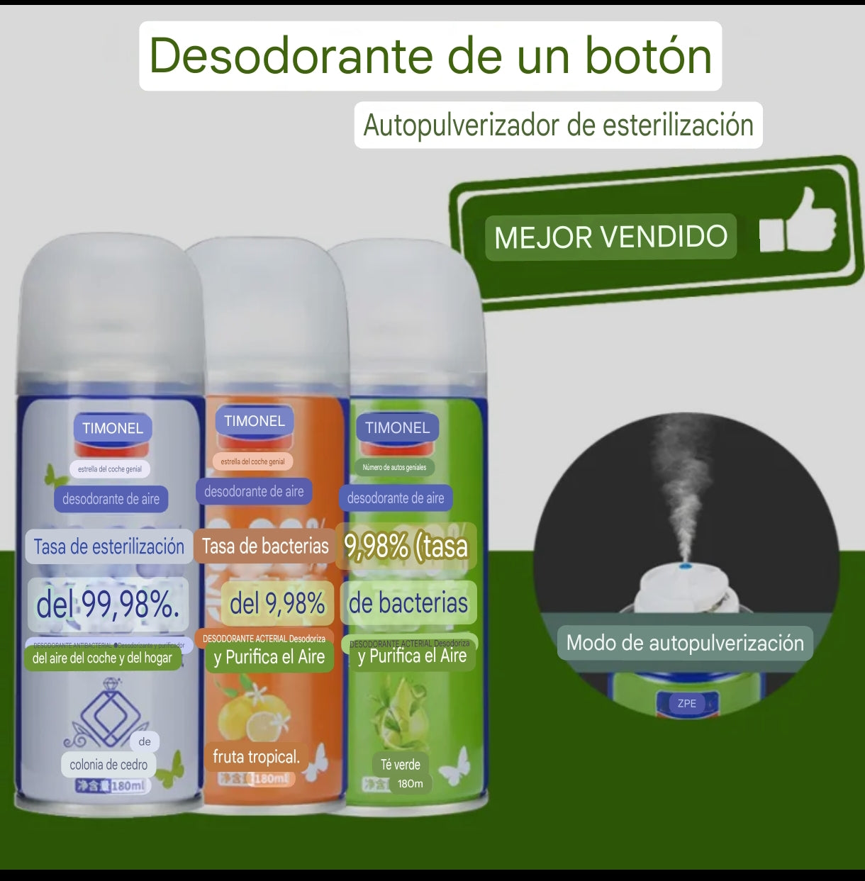 Ambientador Esterilizador de Alta Presión 2x1 (RECIBES 2 POR EL PAGO DE 1)