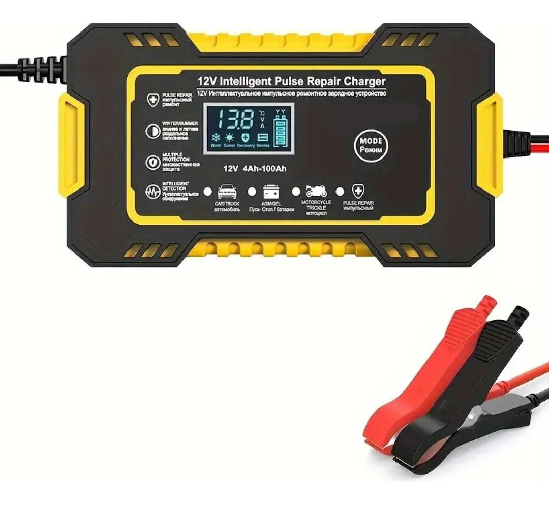 Cargador de Baterías para carro y moto