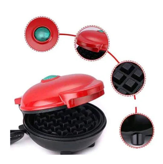 Mini Waflera Eléctrica Antiadherente
