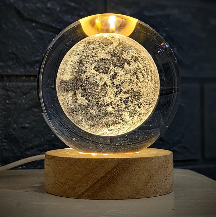 Lampara de Cristal Mágica "Luna" + Envío Gratis