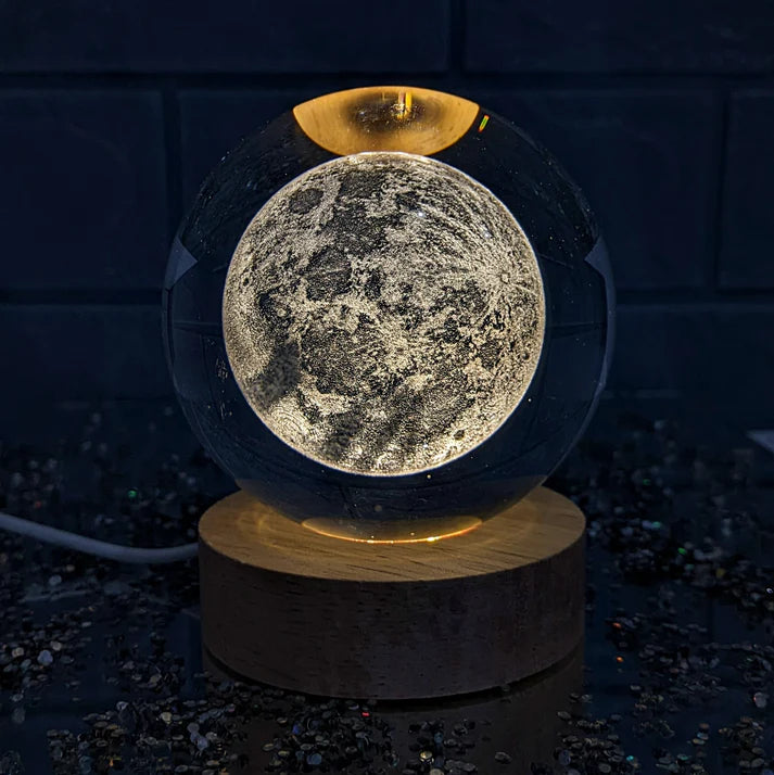 Lampara de Cristal Mágica "Luna" + Envío Gratis